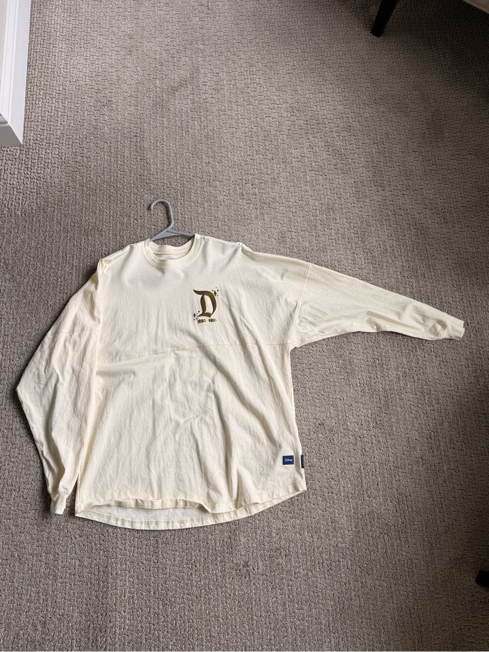Disney Cream Tee with Black Speckle Detail